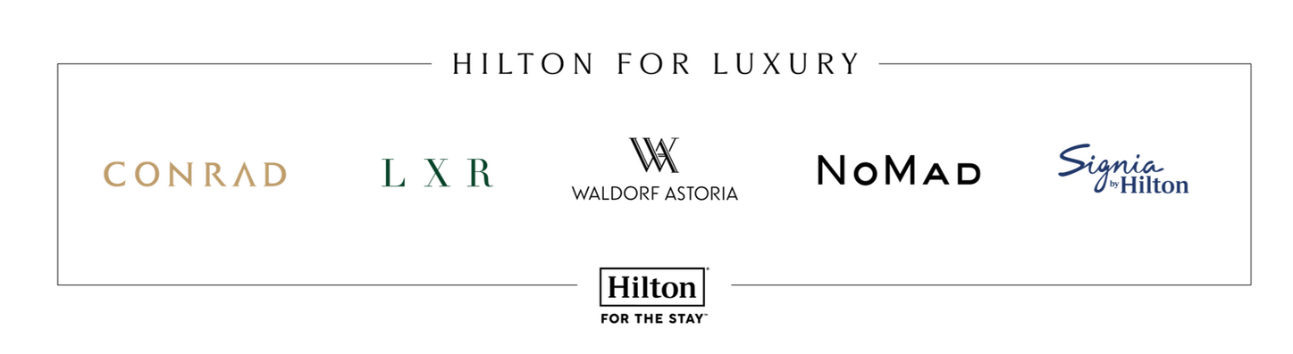 Several logos of hotels